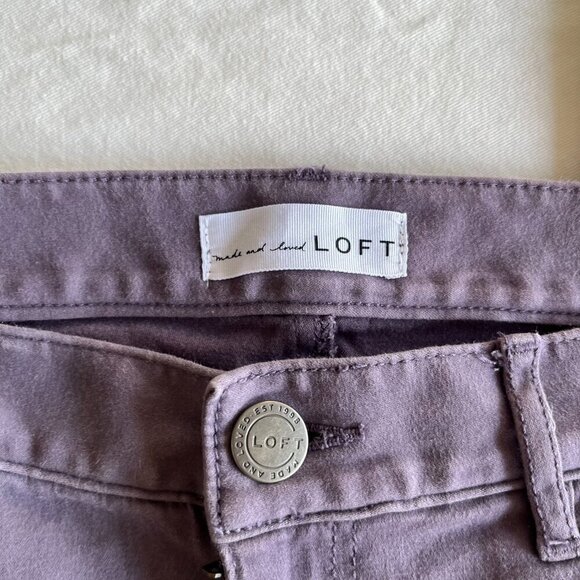 LOFT Purple Skinny Jeans High Waist - Picture 6 of 6